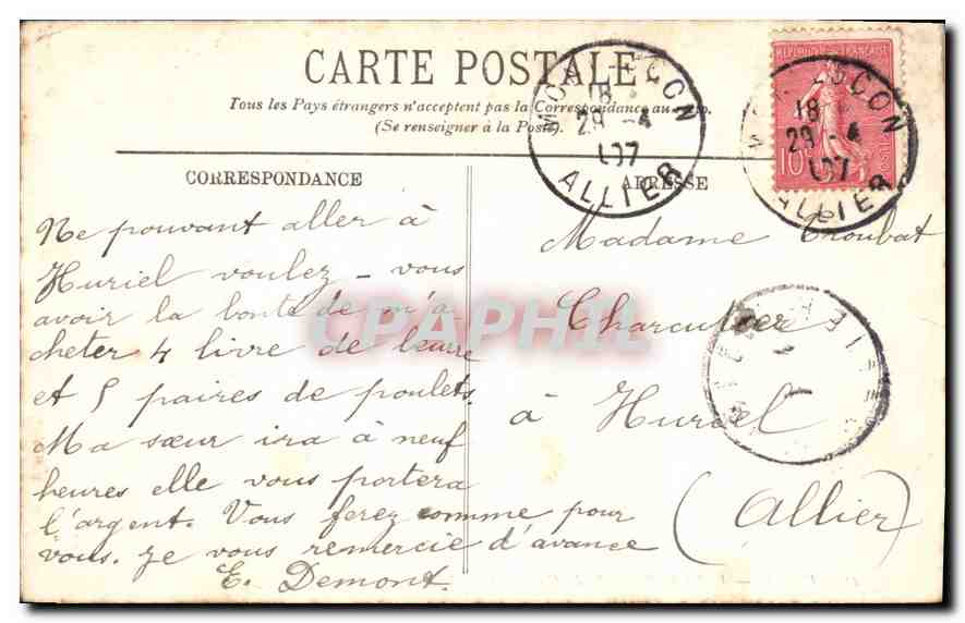 CPA Paris L'Arc de Triomphe du Carrousel  — Rückseite