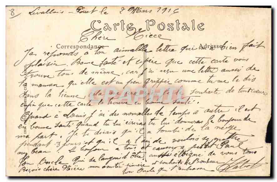 CPA Paris L'Avenue du Bois de Boulogne  — Verso