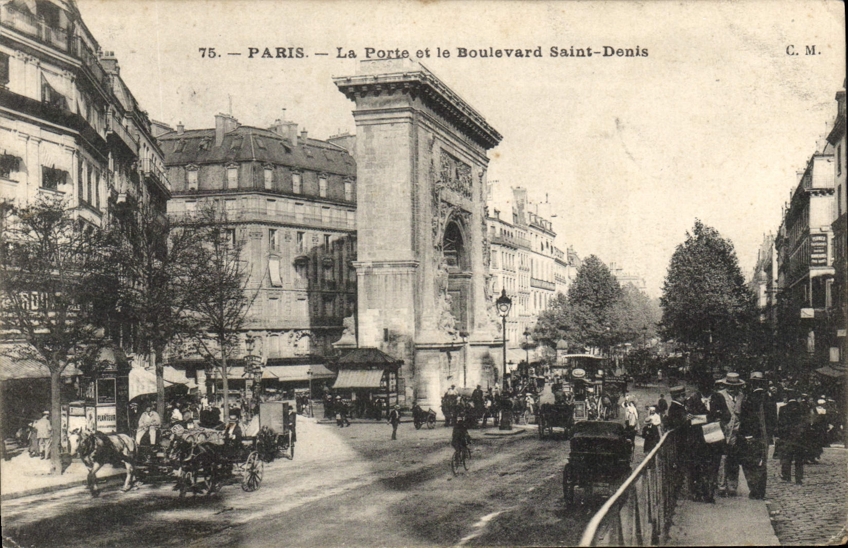 Paris — La Porte et le Boulevard Saint-Denis — C.M. n°75