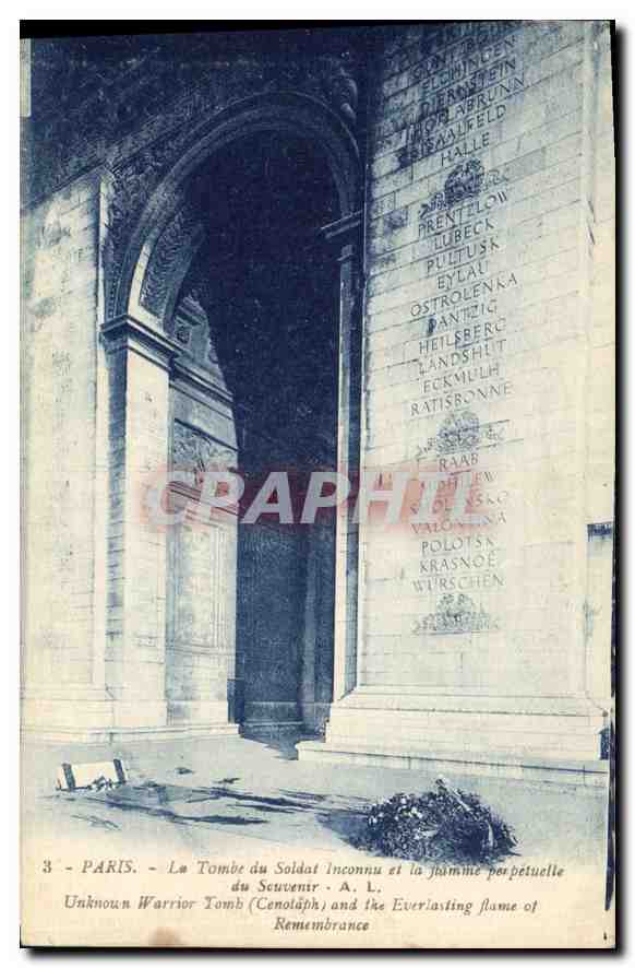 CPA Paris La Tombe du Soldat Inconnu et la flamme perpetuelle du Souvenir 