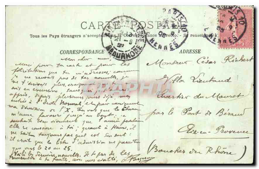 Paris — Vue aux Buttes Chaumont — Li, n°409 — Rückseite