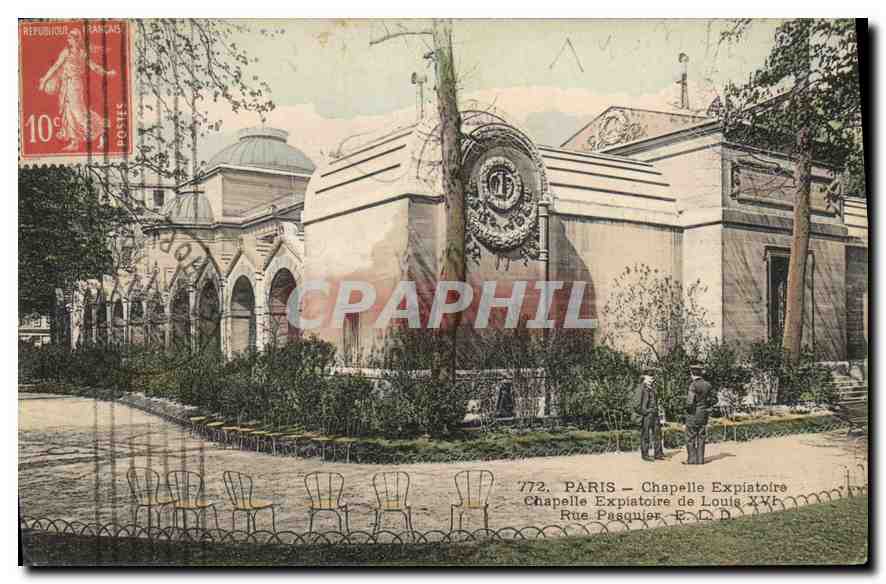 CPA Paris Chapelle Expiatoire Chapelle Expiatoire de Louis XVI Rue Pasquier 