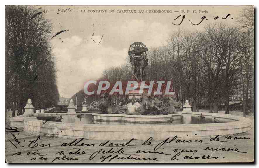 CPA Paris La Fontaine de Carpeaux au Luxembourg 