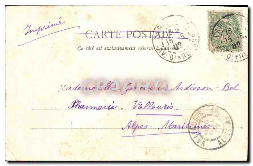 CPA Paris Eglise de Notre Dame l'Abside  — Verso