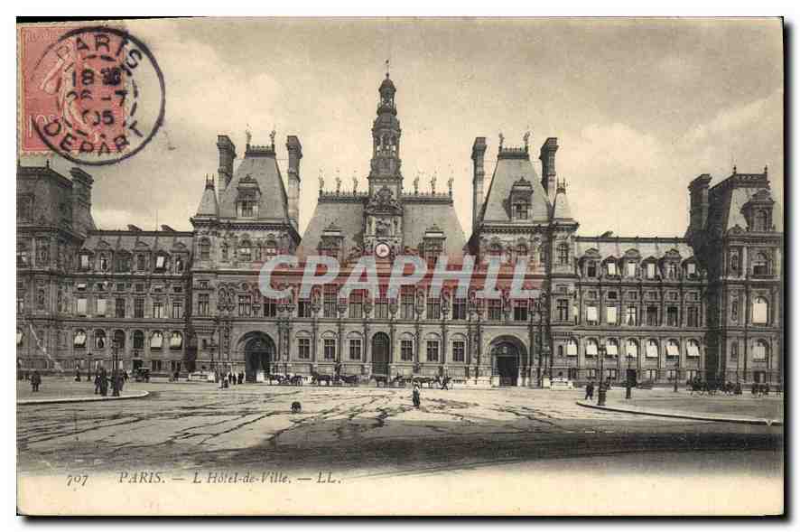 CPA Paris L'Hotel de Ville 