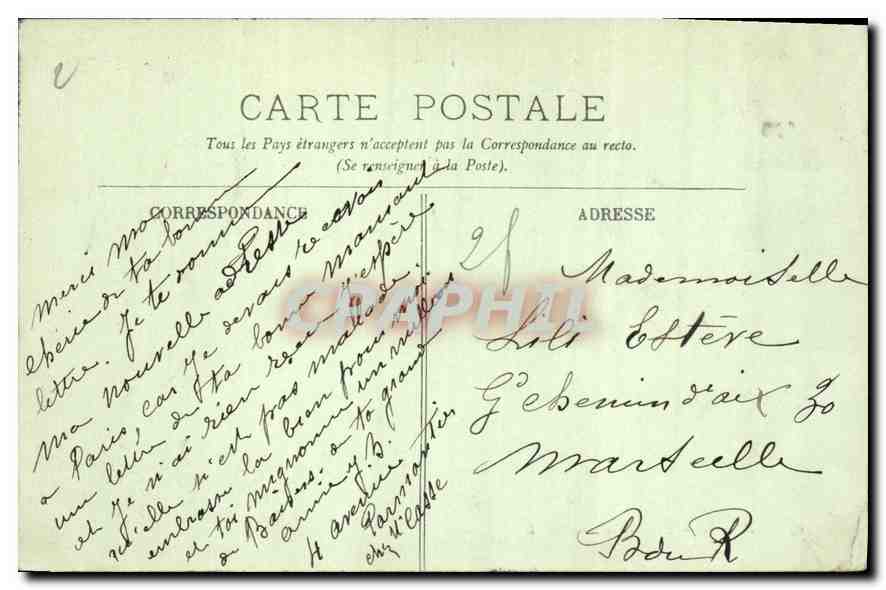 CPA Paris L'Hotel de Ville  — Rückseite