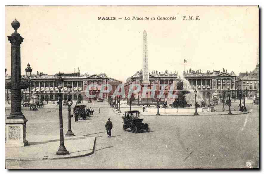 CPA Paris La Place de la Concorde 