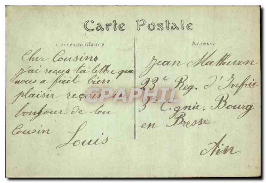 CPA Paris Palais du Luxembourg  — Verso
