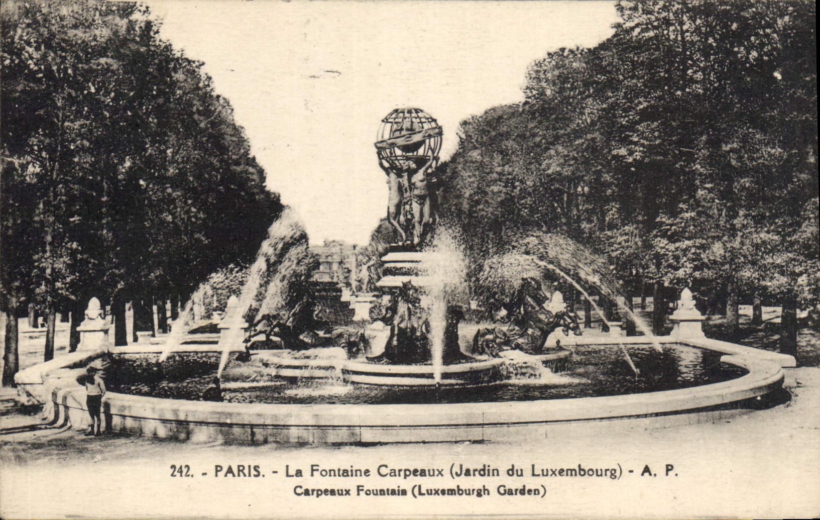 CPA Paris La Fontaine Carpeaux Jardin du Luxembourg 