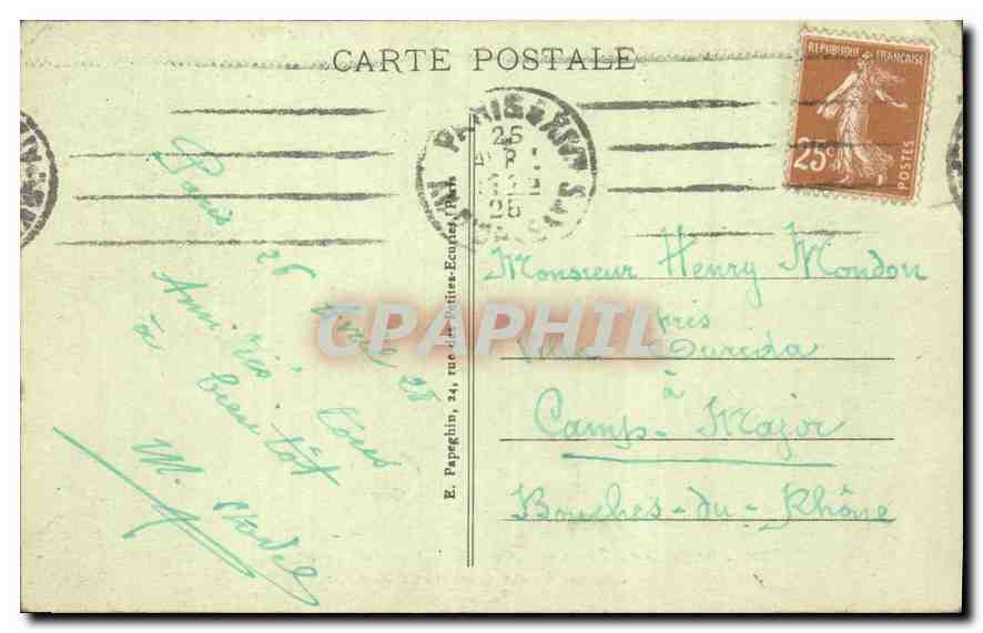 CPA Paris La Fontaine Carpeaux Jardin du Luxembourg  — Rückseite