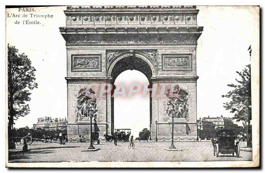 CPA Paris L'Arc de Triomphe de l'Etoile 