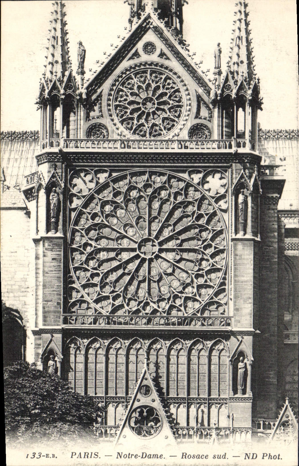 CPA Paris Notre Dame Rosace sud 
