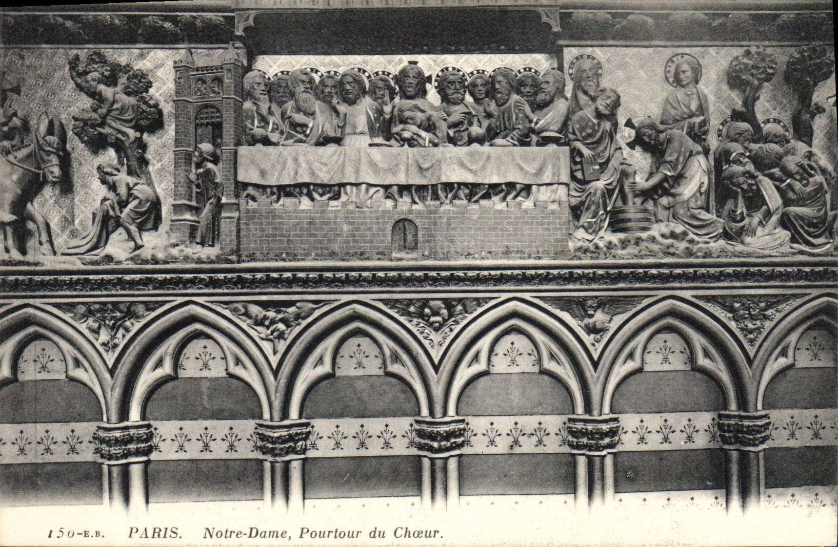 CPA Paris Notre Dame Pourtour du Choeur 