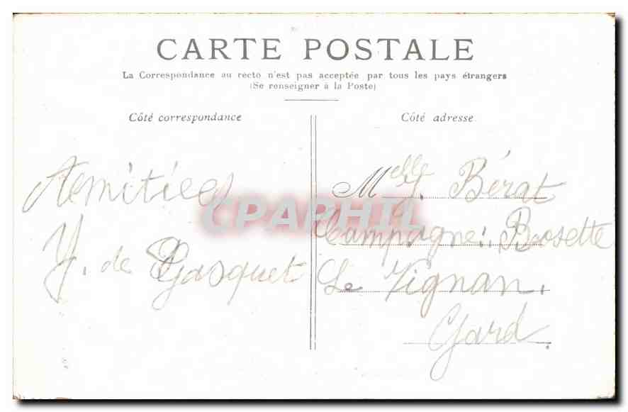 CPA Paris La Statue de la Republique  — Verso