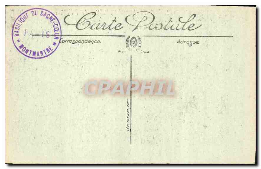 CPA Paris La Basilique  — Rückseite