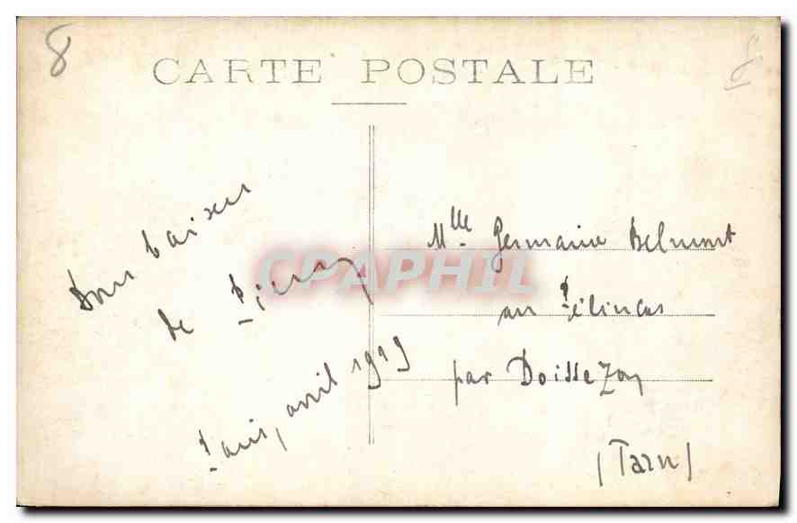 CPA Paris Notre Dame La Facade Les Portails  — Verso