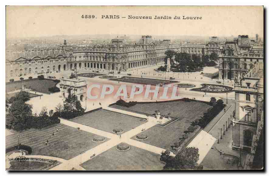 CPA Paris Nouveau Jardin du Louvre 