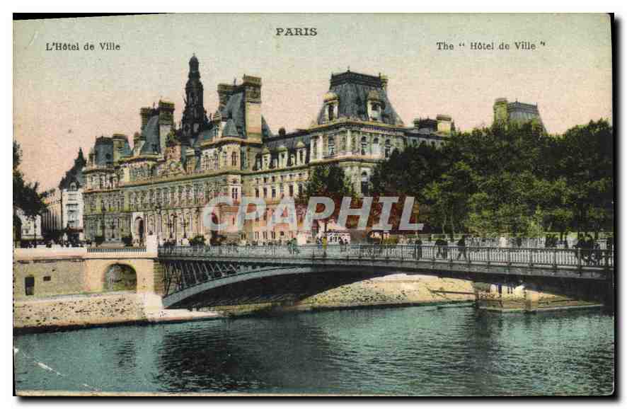 CPA Paris l'Hotel de Ville 