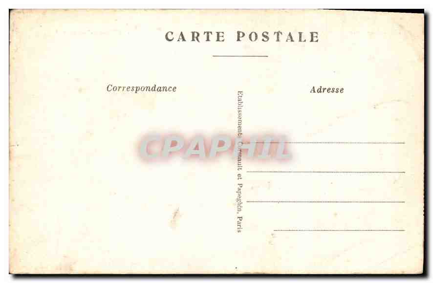 CPA Paris l'Hotel de Ville  — Rückseite