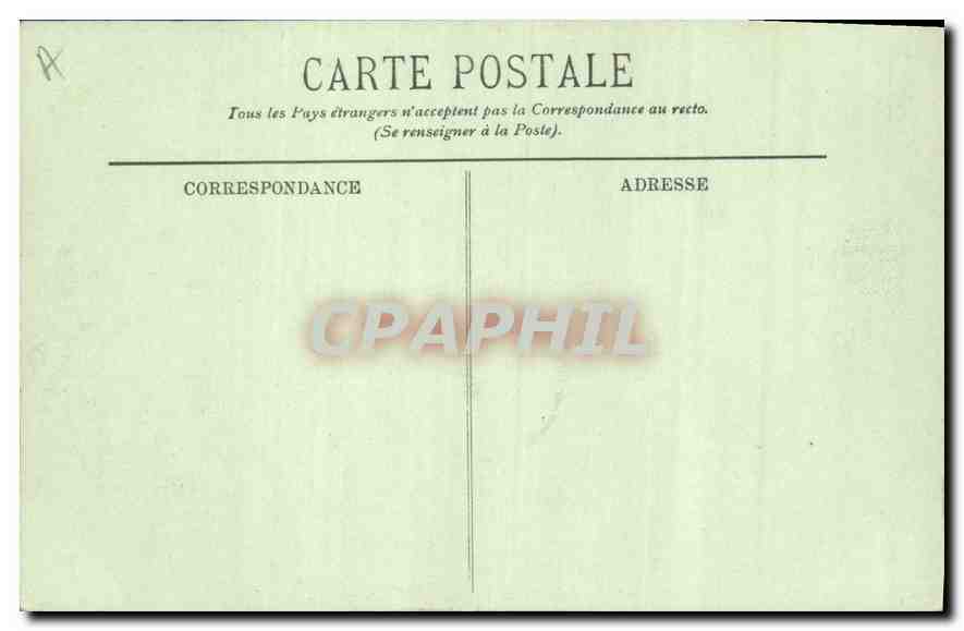 CPA Paris l'Hotel de Ville  — Rückseite