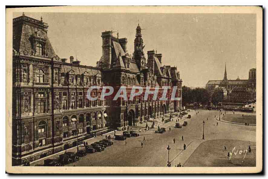 CPA Paris en Flanant l'Hotel de Ville 