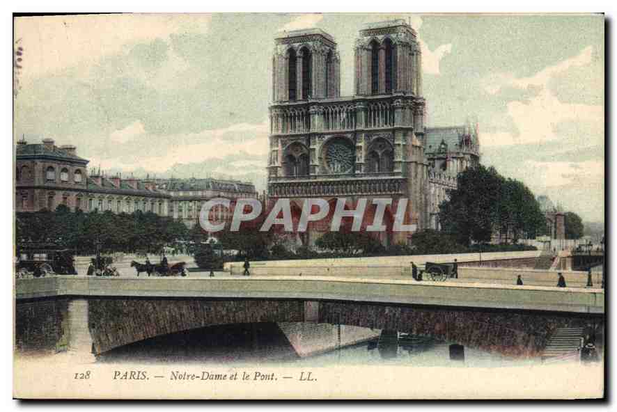 CPA Paris Notre Dame et le Pont 