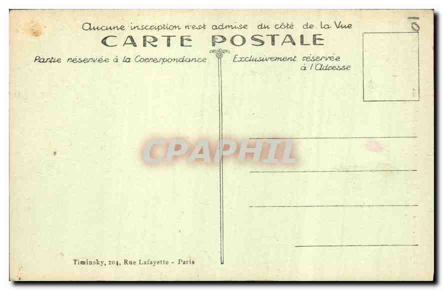 CPA Paris La Rue de Rivoli et la Tour St Jacques  — Rückseite