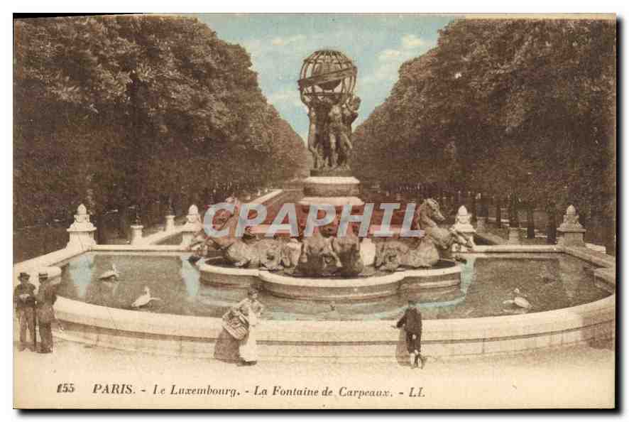 CPA Paris Le Luxembourg La Fontaine de Carpeaux 
