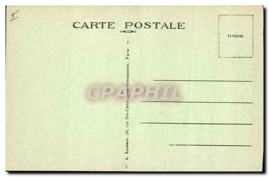 CPA Paris Ensemble de la Place de la Republique et l'Hotel Moderne  — Rückseite