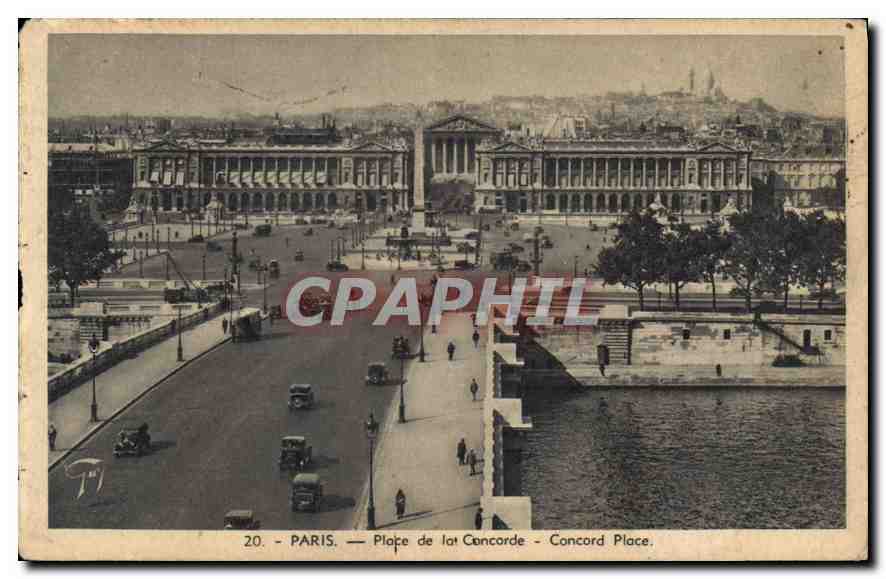 CPA Paris Place de la Concorde Concord Place 