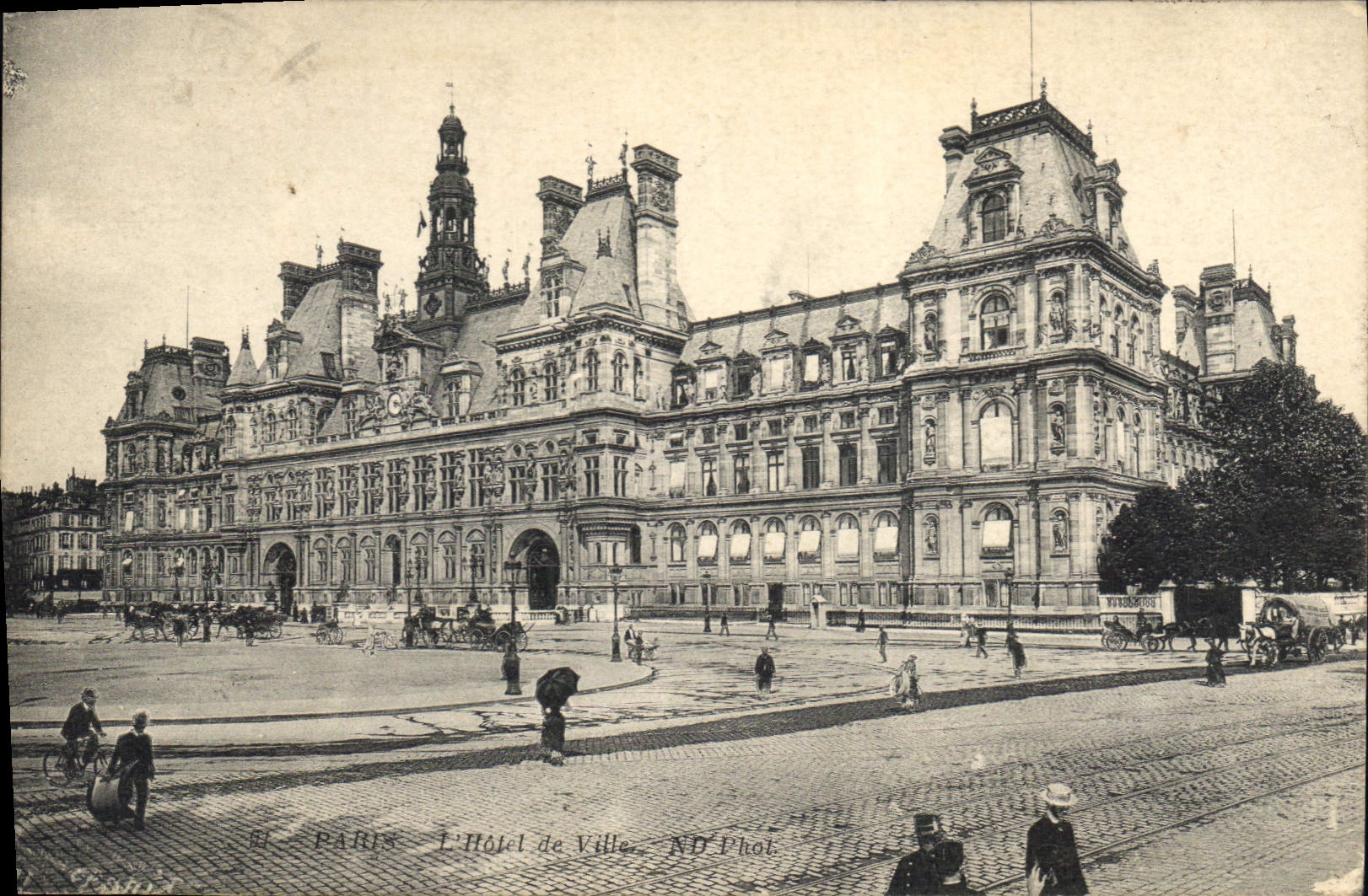 CPA Paris l'Hotel de Ville 