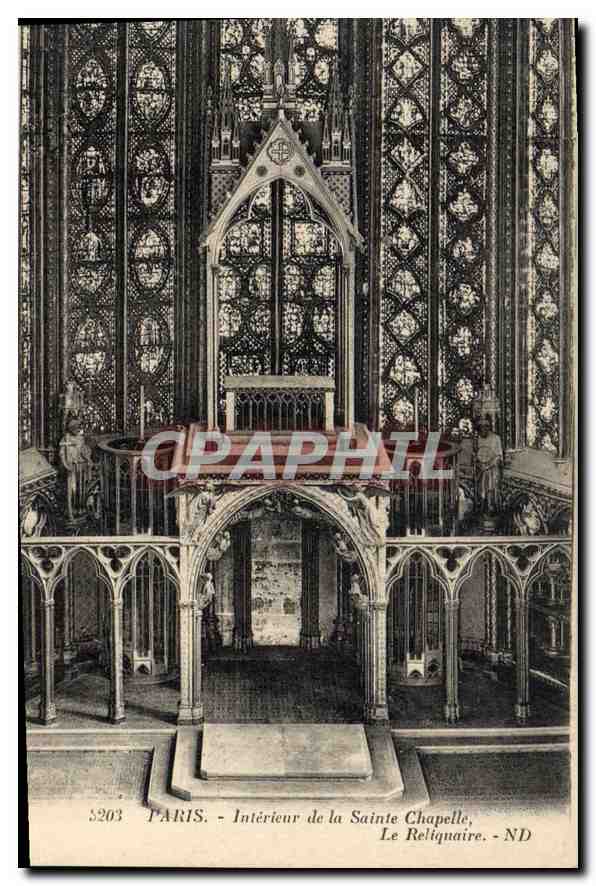 CPA Paris Enterieur de la Sainte Chapelle Le Reliquaire 