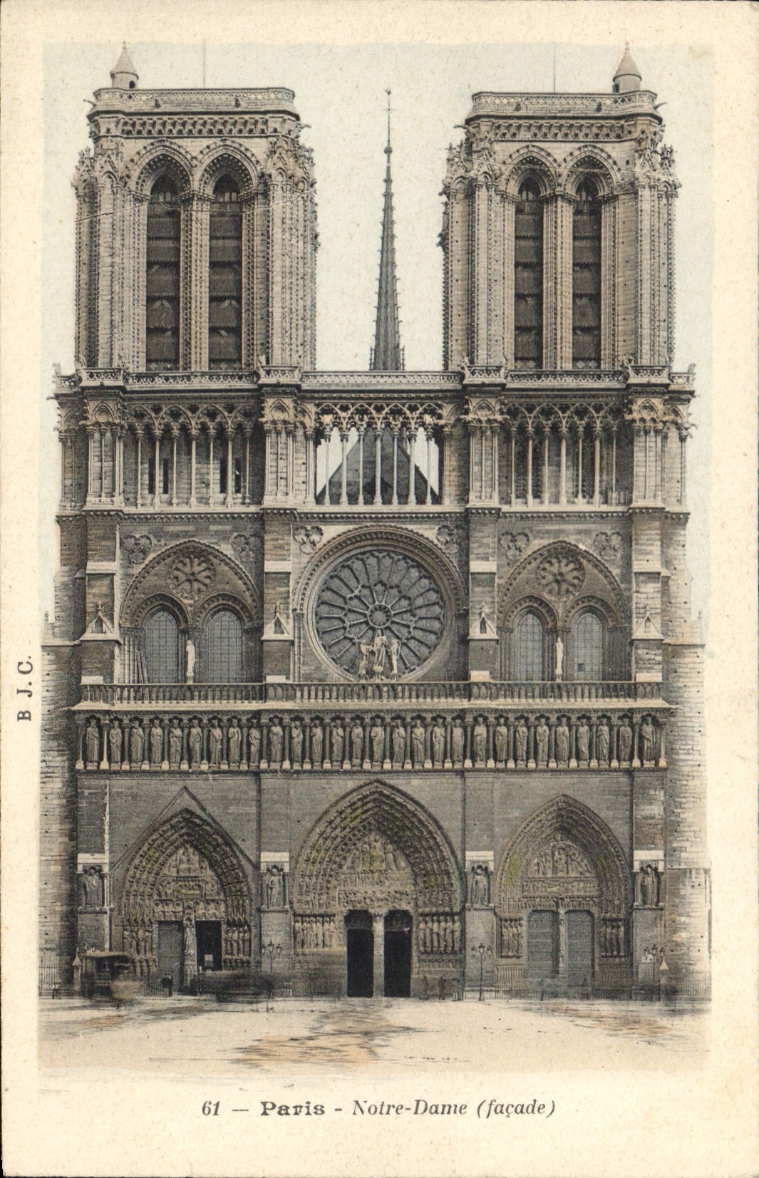 CPA Paris Notre Dame facade 