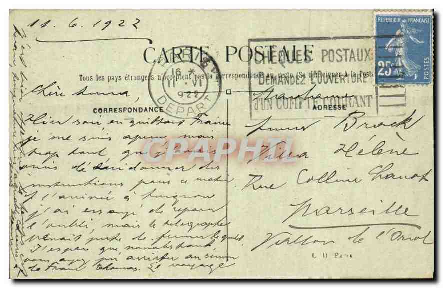 CPA Paris Notre Dame  — Verso