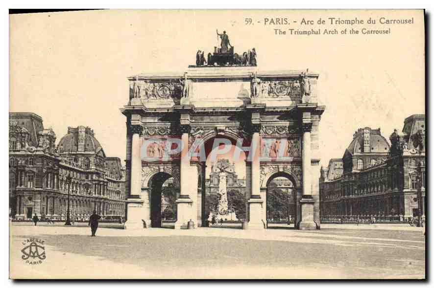 CPA Paris Arc de Triomphe du Carrousel 