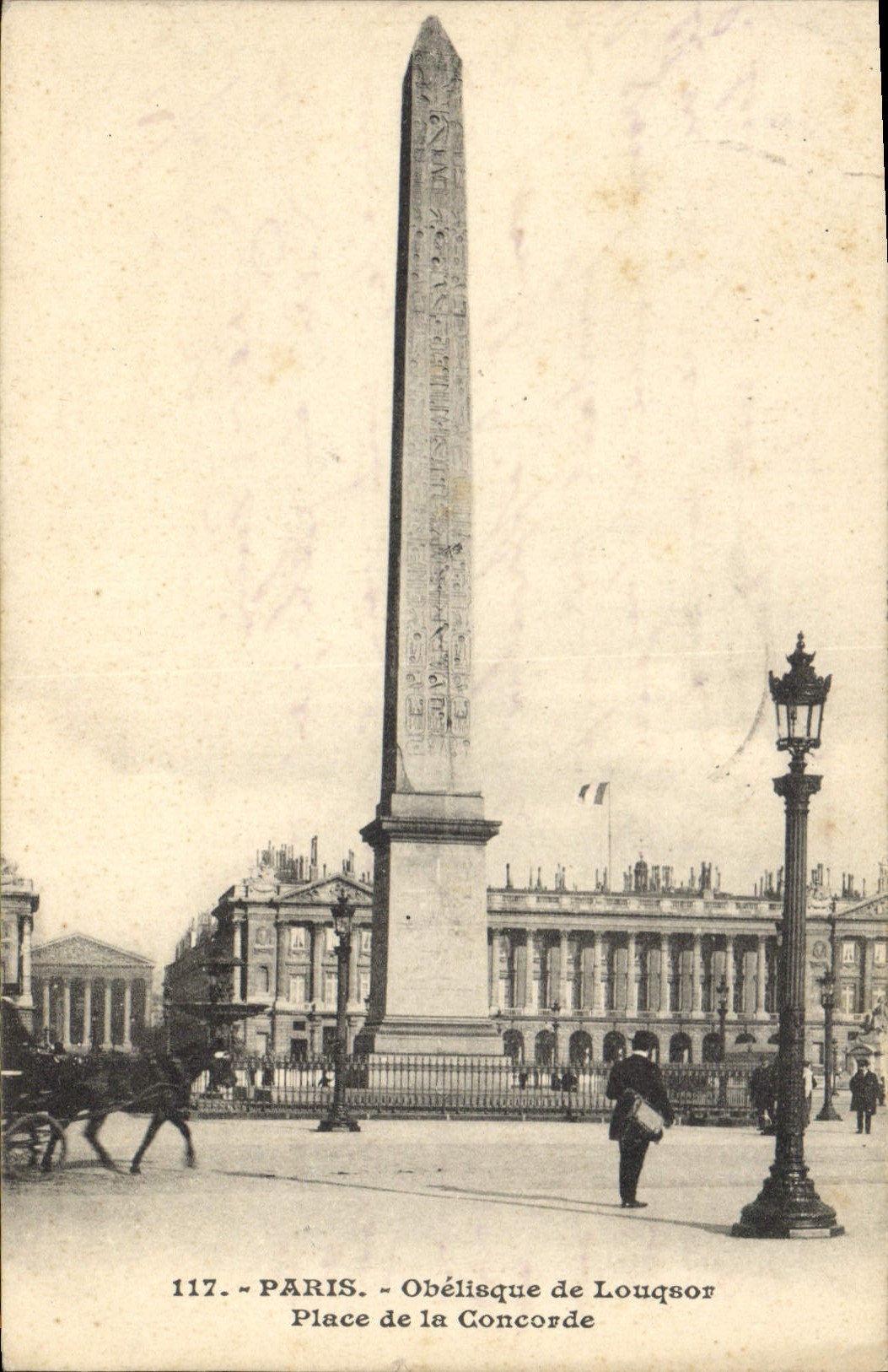 CPA Paris Obelisque de Louqsor Place de la Concorde 