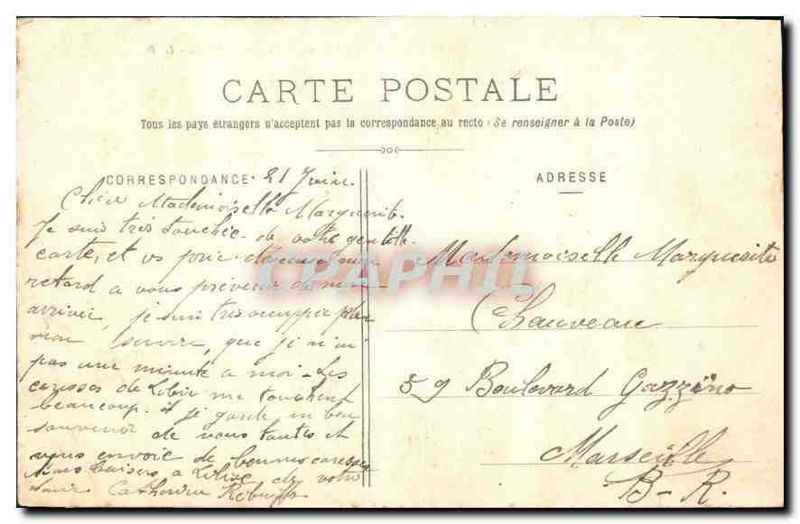CPA Paris Bois de Boulogne Le Lac  — Rückseite
