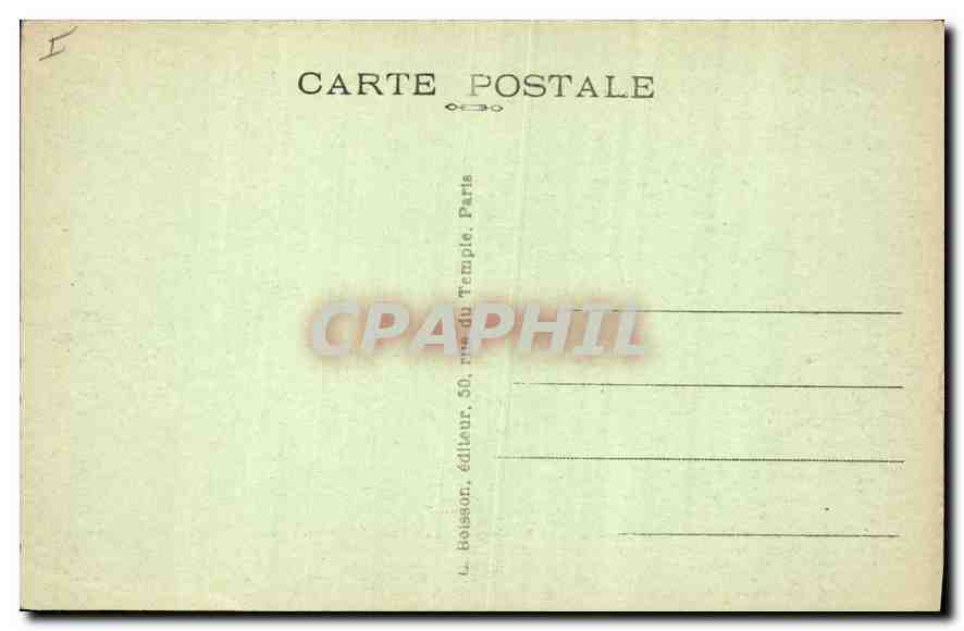 CPA Paris Eglise et Fontaine Saint Sulpice  — Verso