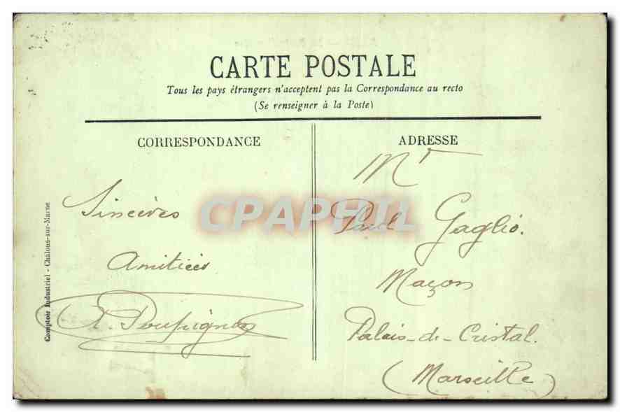 CPA Paris Le Pont Alexandre  — Rückseite