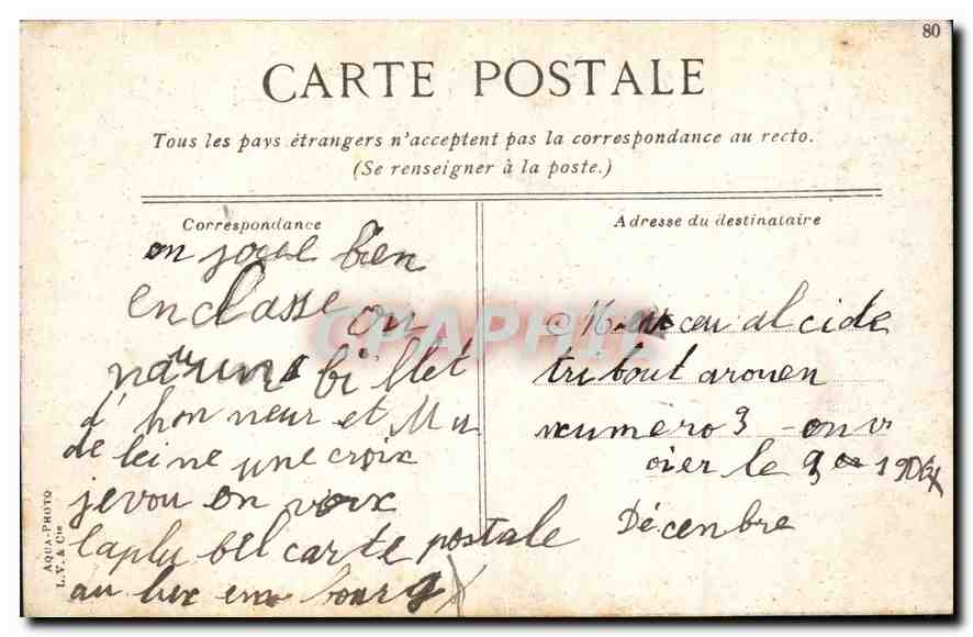 CPA Paris La Fontaine de Carpeaux au Luxembourg  — Verso
