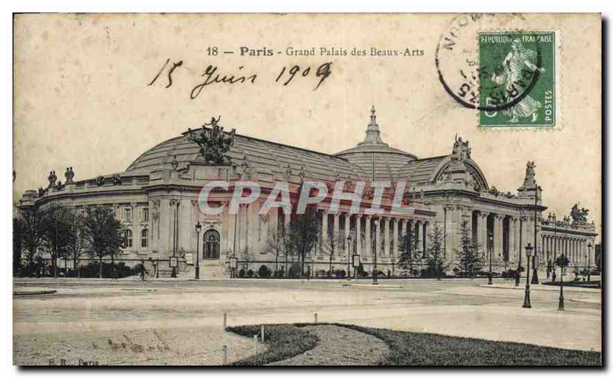 CPA Paris Grand Palais des Beaux Arts 