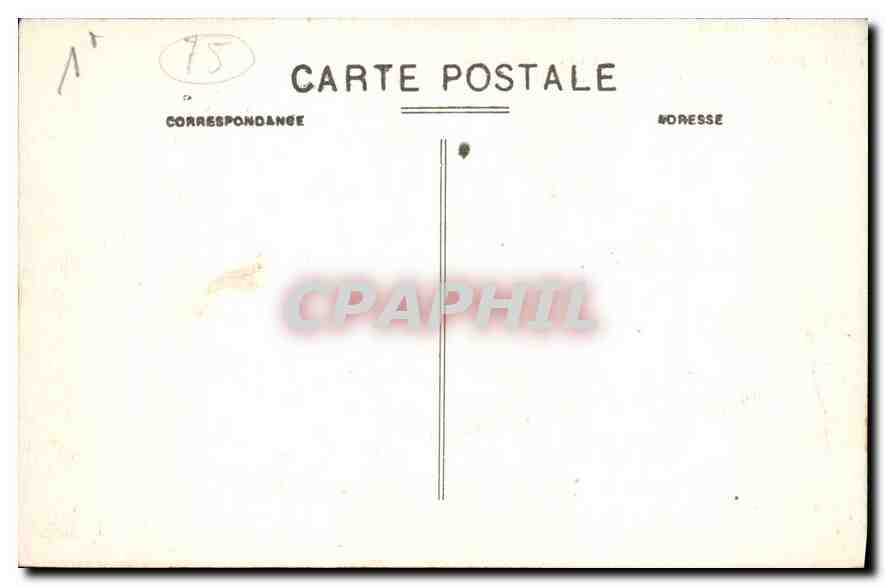 CPA Paris Le Pantheon et Statue de J J Rousseau  — Rückseite