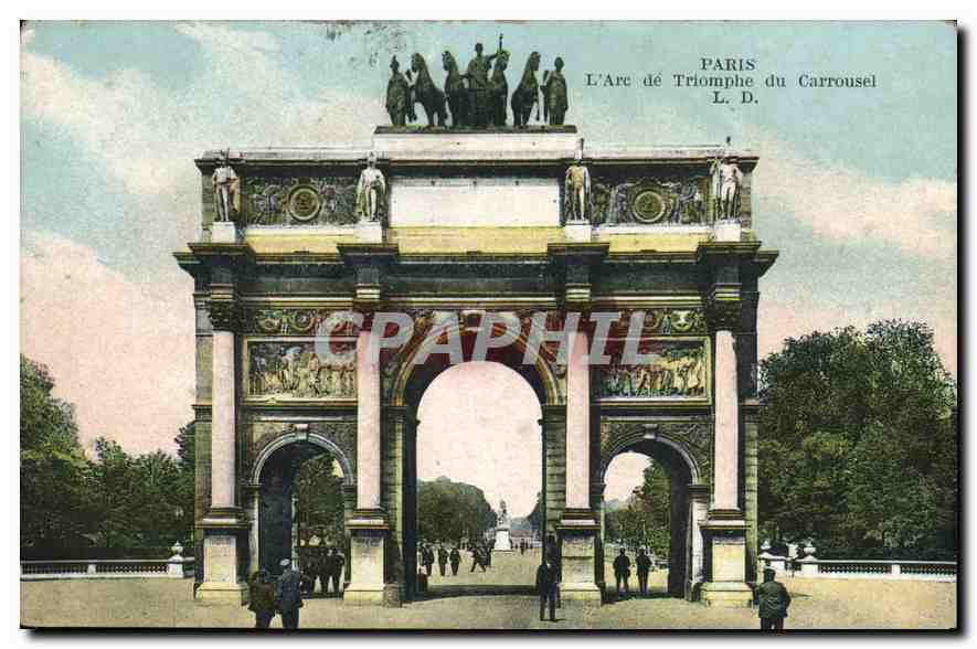 CPA Paris l'Arc de Triomphe du Carrousel 