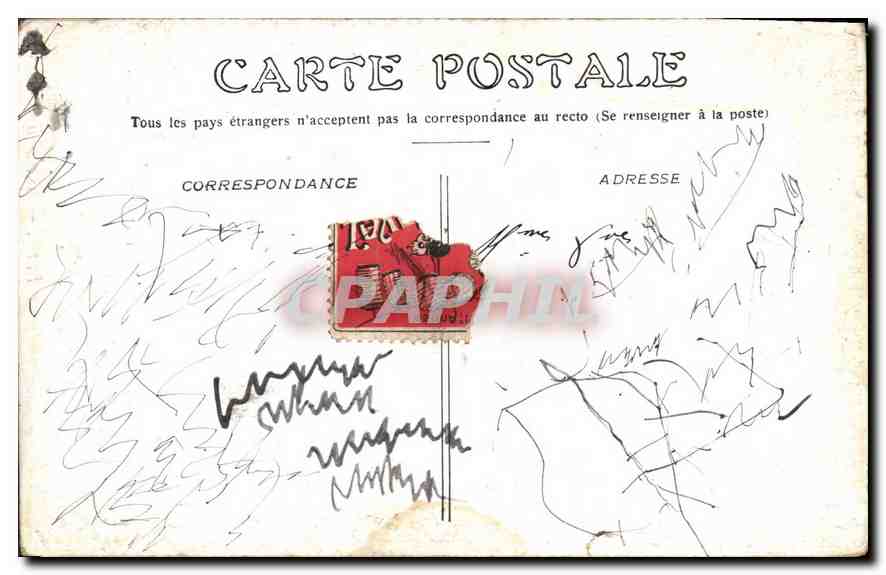 CPA Paris Place de la Bastille  — Rückseite