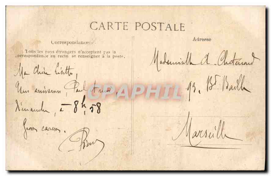 CPA Paris Buttes Chaumont Pont suspendu  — Verso
