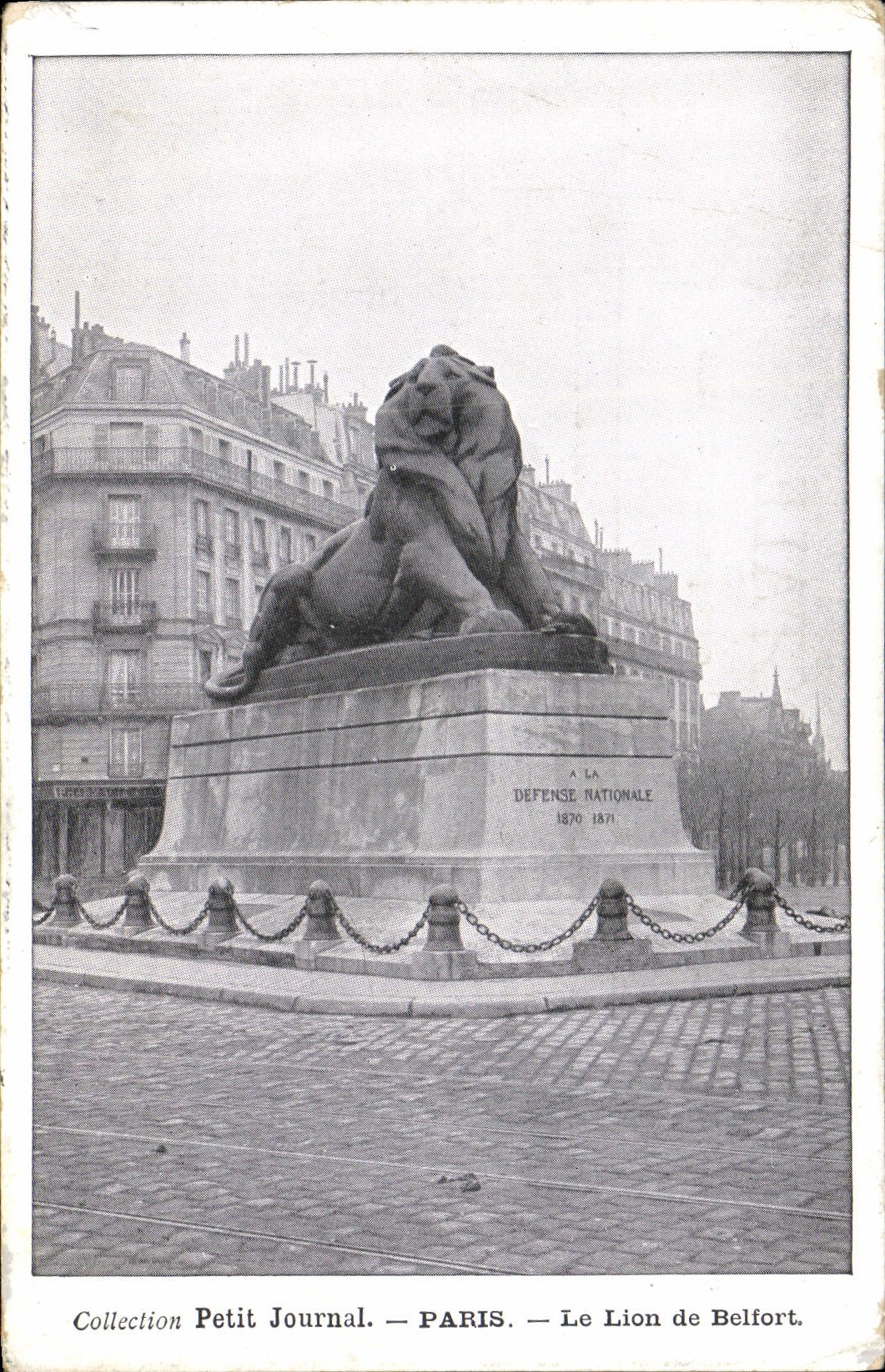 CPA Paris Le Lion de Belfort 