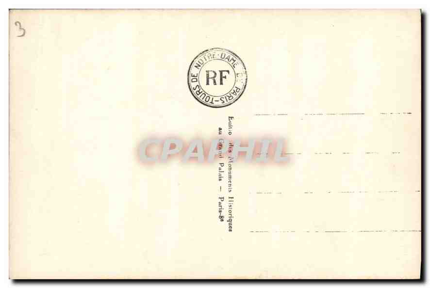 CPA Notre Dame de Paris Rose sud  — Verso