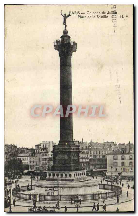 CPA Paris Colonne de Juillet Place de la Bastille 