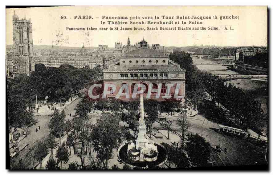 CPA Paris Panorama pris vers la Tour Saint Jacques 