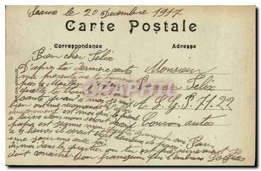 CPA Paris Pont et Place de la Concorde  — Rückseite